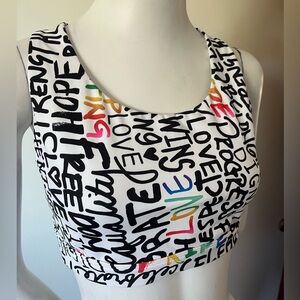 Athleta Graphic Print Crop Top